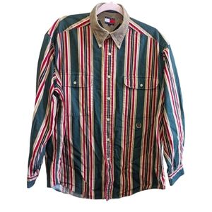 Vintage‎ TOMMY HILFIGER 90s Shirt Multicolour | Large